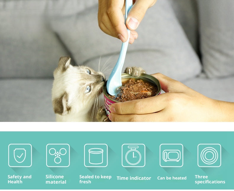 Pet Can Lid Sealing Fresh-keeping Silicone Lid Cat Dog Pet Supplies Dog Cat Wet Food Sealing Lid