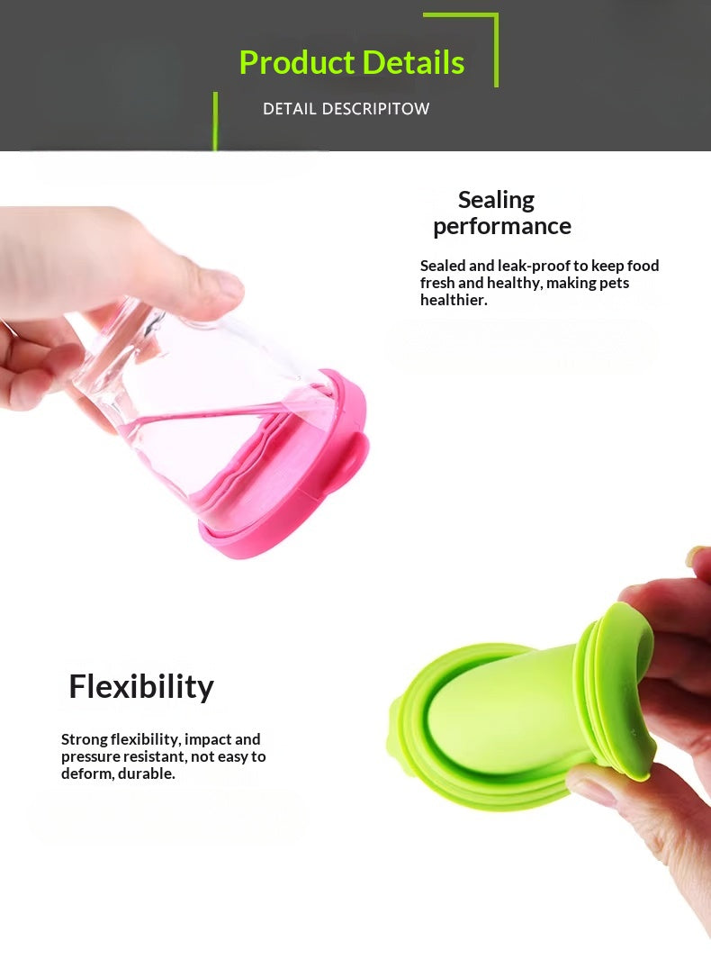 Pet Can Lid Sealing Fresh-keeping Silicone Lid Cat Dog Pet Supplies Dog Cat Wet Food Sealing Lid