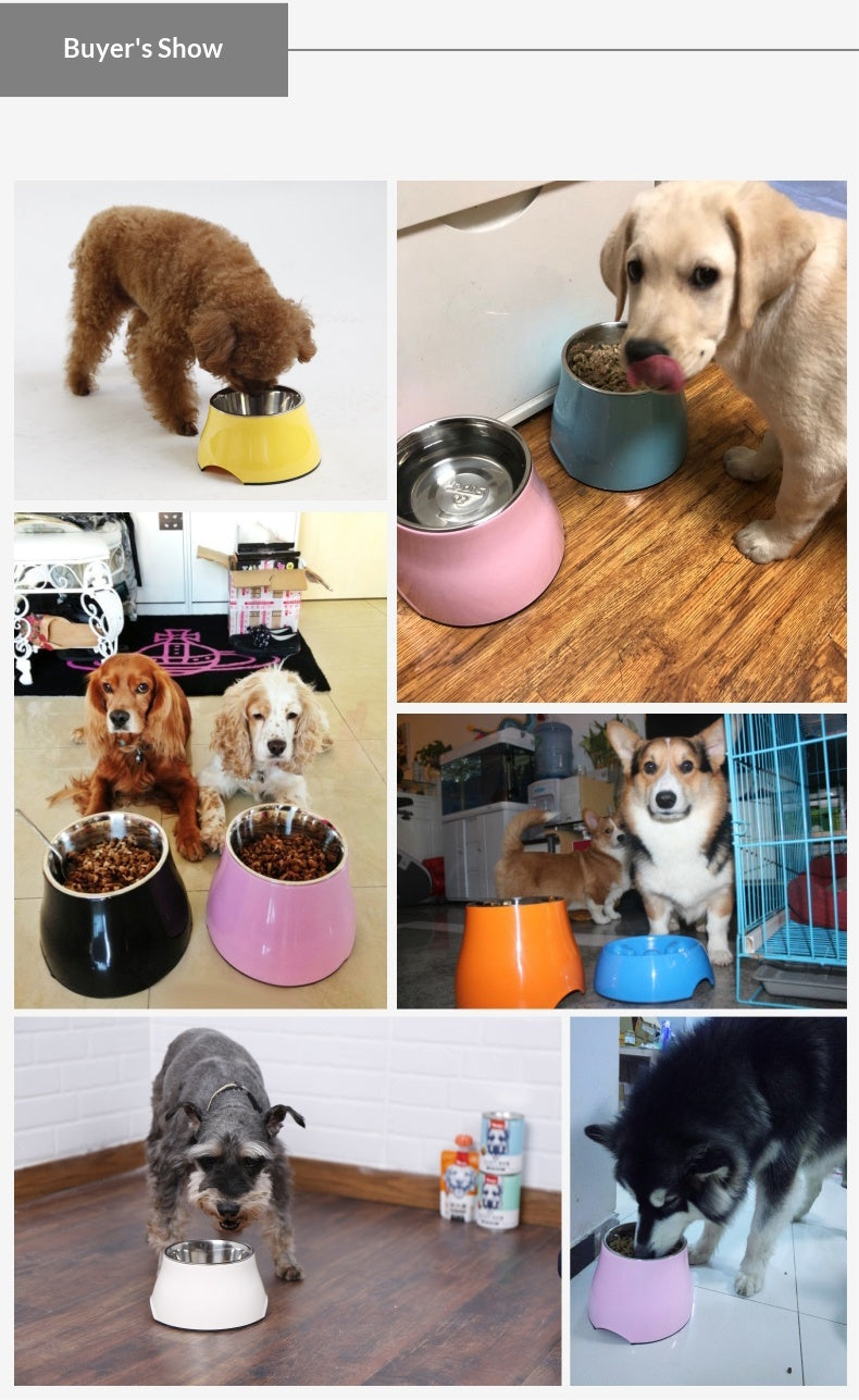 Dog Bowl Dog Food Bowl Pet Food Bowl Dog Food Bowl Protects Neck Anti-Spill High Bowl for Medium and Large Dogs