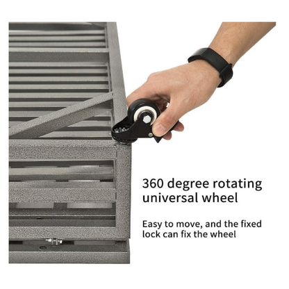 Heavy Duty Dog Cage  pet Crate with Roof & window on roof