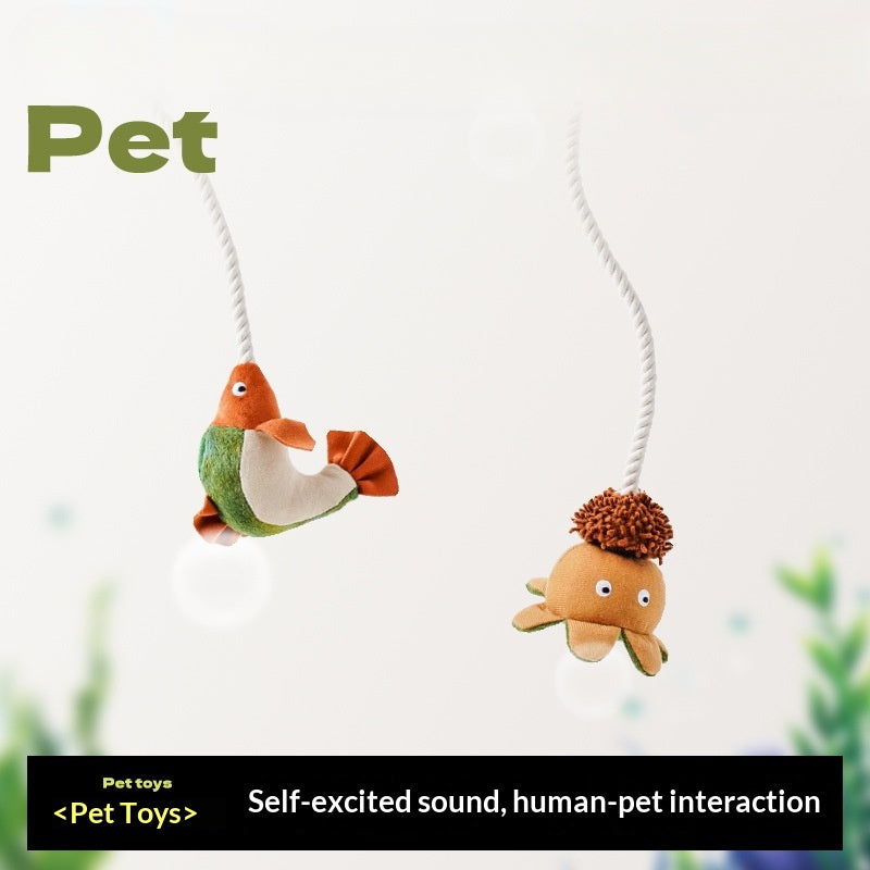 [Pet_Dog Teaser Stick] Dog Toy Chew Sound Puppy Boredom Relief Self-Entertainment Artifact Puppy Supplies