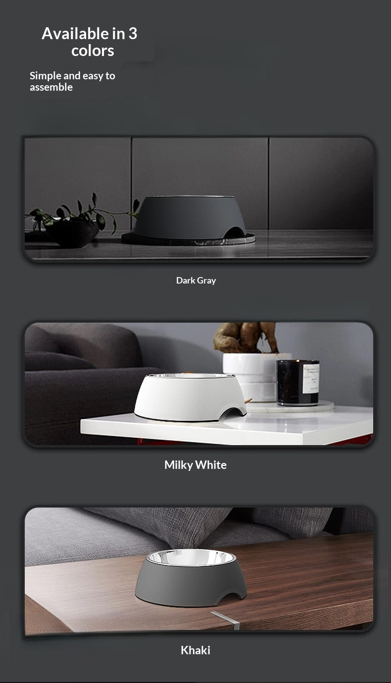 Dog Bowl Cat Bowl Dog Bowl Stainless Steel Double Layer Pet Bowl Dog Cat Pet Supplies Bowl Pet Rice Bowl Food Bowl