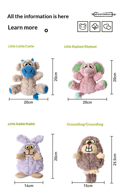 [Pet-Animal Series Dog Toy] Dog Toy Plush Sound-Making Self-Entertainment Artifact Durable Chew-Resistant