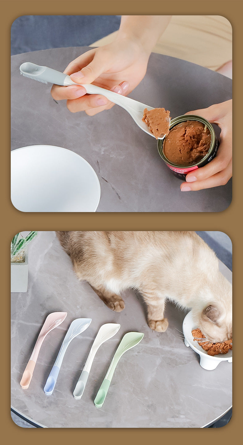 Can Spoon Dual-use Spoon Cat Dog Wet Food Snacks Nutritional Paste Dog Cat Rice Mix Medicine Feeding Pet Supplies