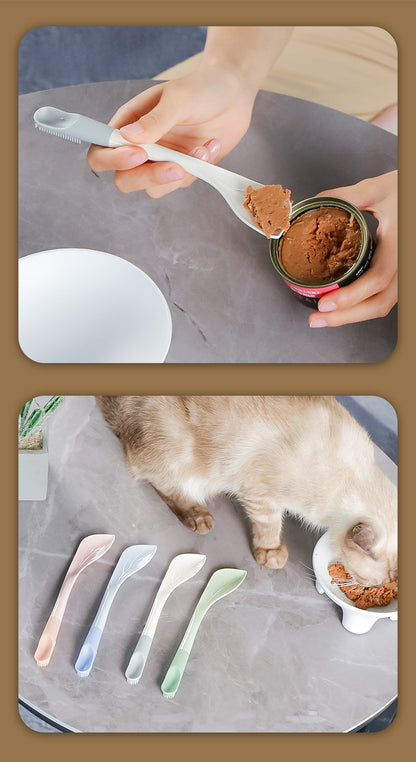 Can Spoon Dual-use Spoon Cat Dog Wet Food Snacks Nutritional Paste Dog Cat Rice Mix Medicine Feeding Pet Supplies