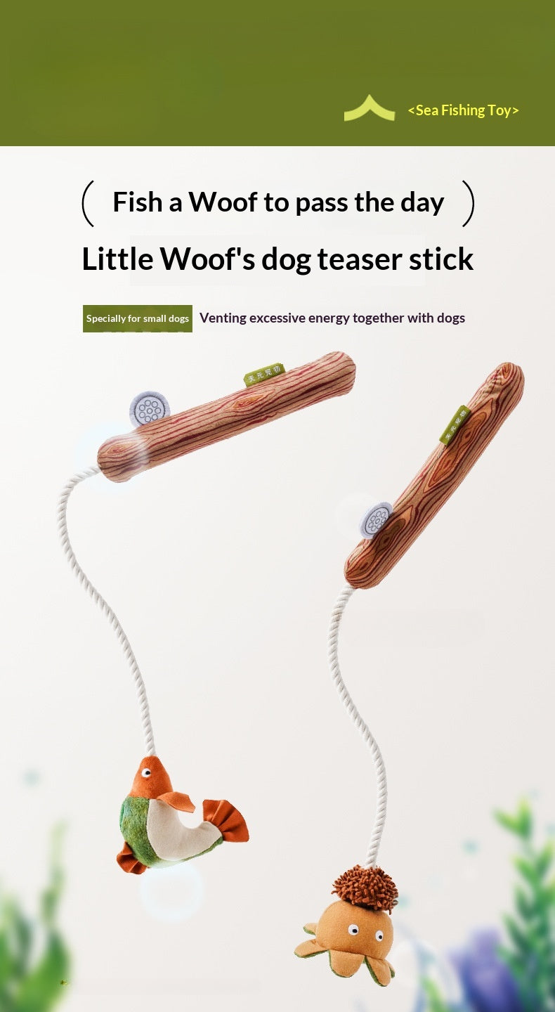 [Pet_Dog Teaser Stick] Dog Toy Chew Sound Puppy Boredom Relief Self-Entertainment Artifact Puppy Supplies