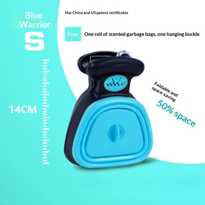 Pet Poop Scooper Outdoor Portable Foldable with Hanging Buckle Trash Bag Poop Shovel Tool Dog Poop Scooper