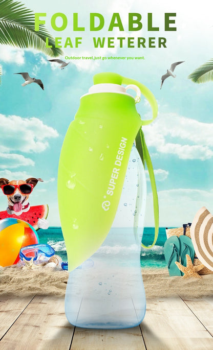 Pet Supplies Cat and Dog Outdoor Portable Water Bottle Drinking Device Pet Water Feeder Drinking Artifact