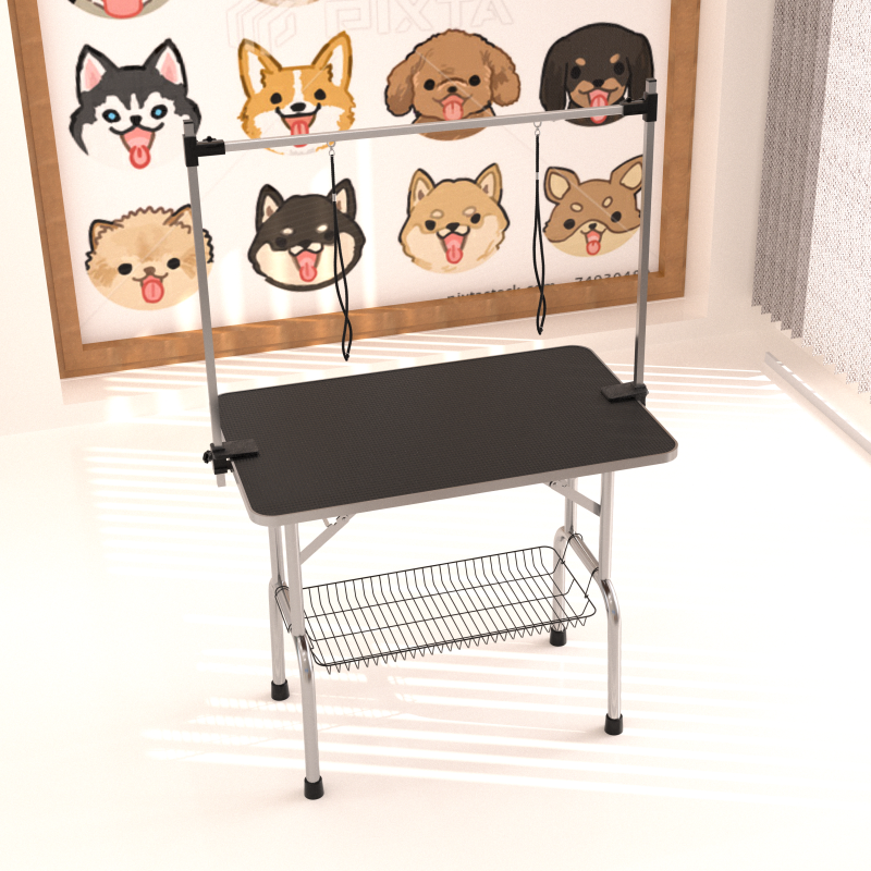 36" Professional Dog Pet Grooming Table Adjustable Heavy Duty Portable w/Arm & Noose & Mesh Tray   WL