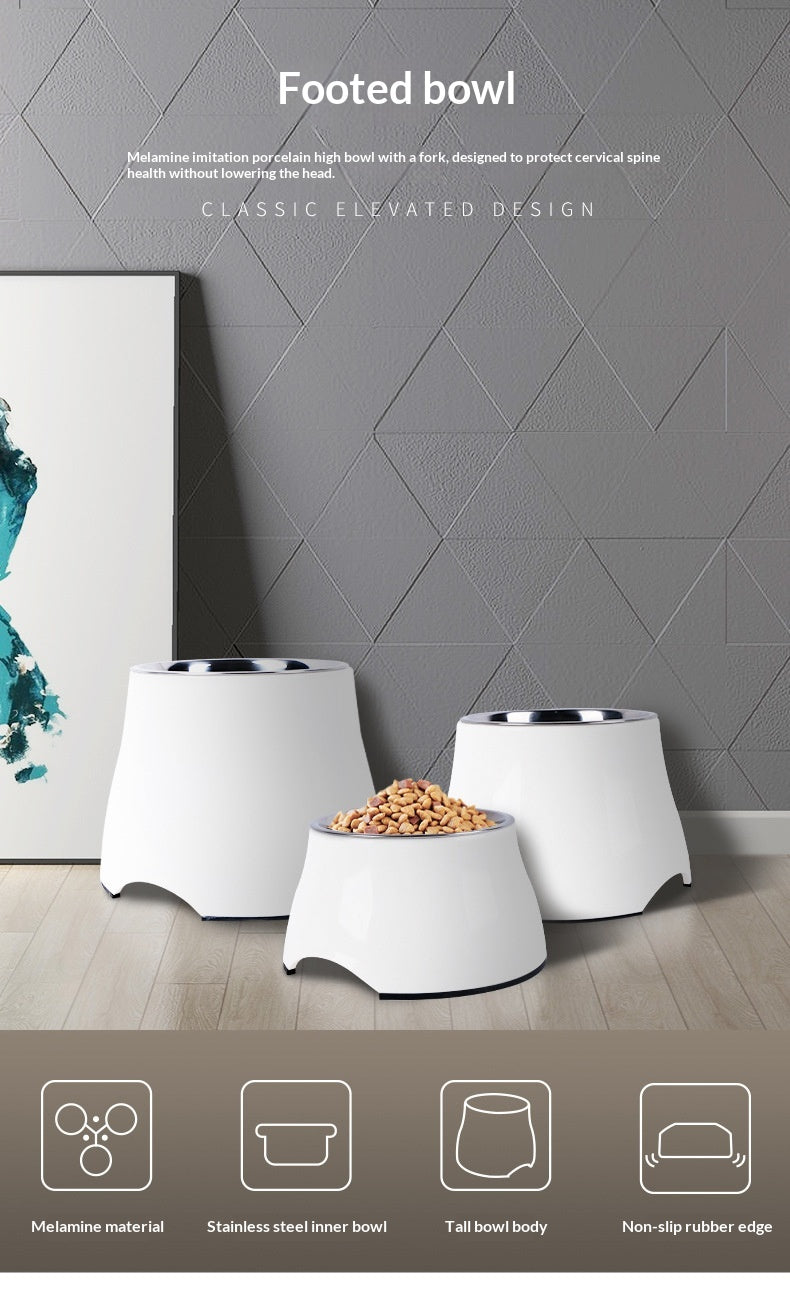 Dog Bowl Dog Food Bowl Pet Food Bowl Dog Food Bowl Protects Neck Anti-Spill High Bowl for Medium and Large Dogs