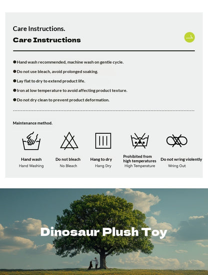 [Dinosaur Family Series Dog Toys] Plush Teddy Small and Medium-sized Dog Teething Sound Artifact