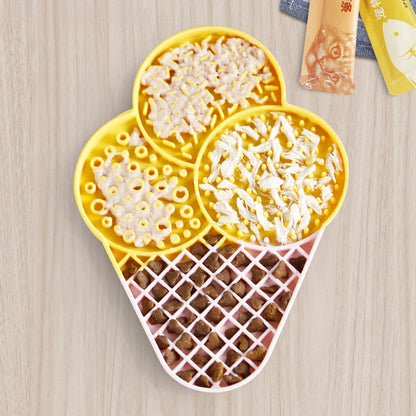 Pet Silicone Lick Mat Wet Food Nutritional Paste Slow Feeder Mat Dog Cat Interactive Fun Lick Pad