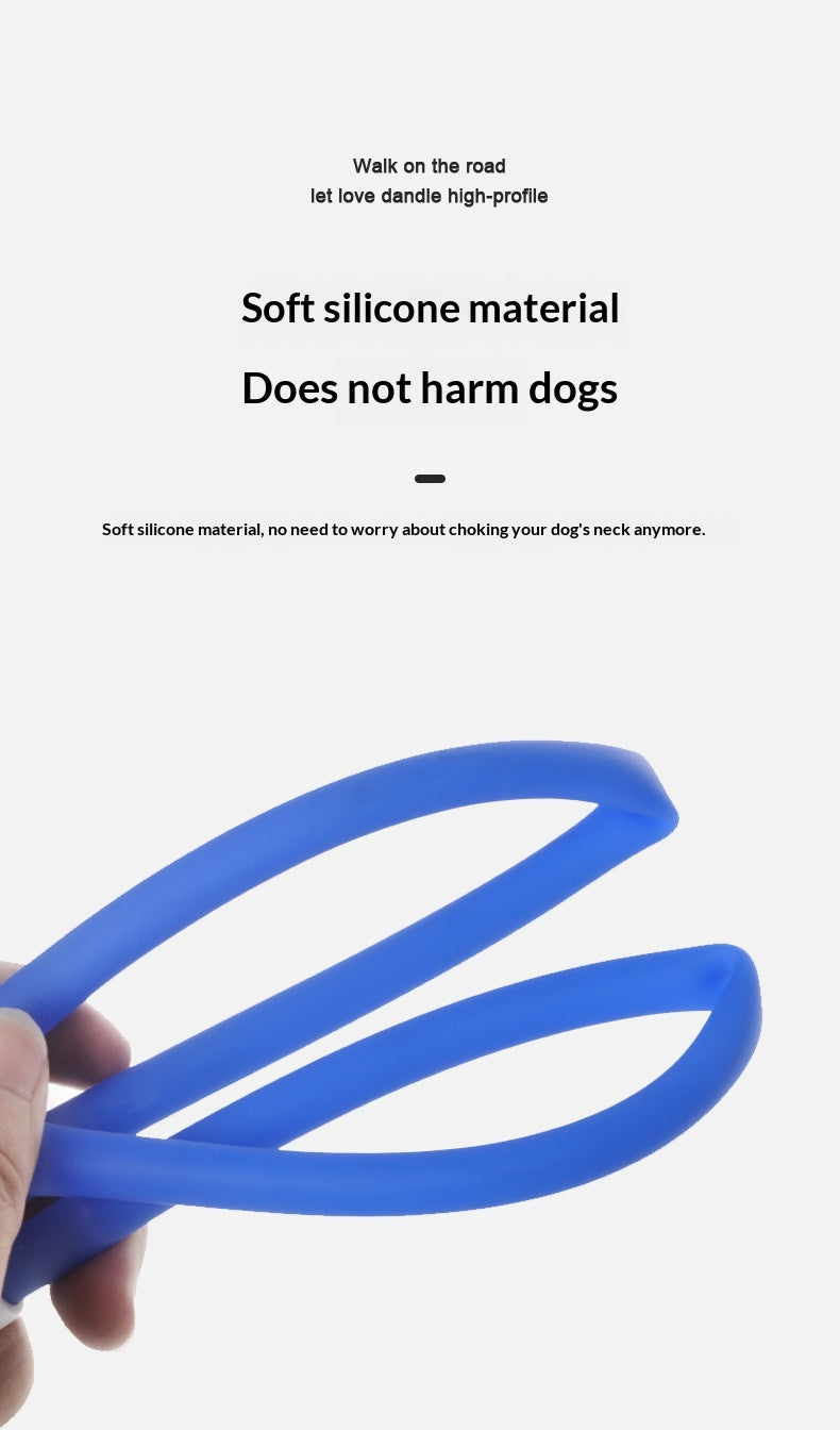 LED Light-Up Pet Collar Dog Leash Light-Up Collar USB Rechargeable Teddy Golden Retriever Dog Night Light Collar Flashing Neckband Pet Collar