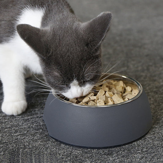 Dog Bowl Cat Bowl Dog Bowl Stainless Steel Double Layer Pet Bowl Dog Cat Pet Supplies Bowl Pet Rice Bowl Food Bowl