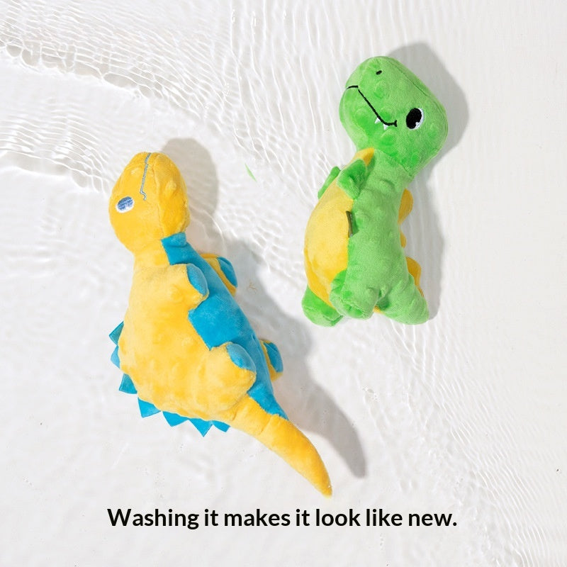 [Dinosaur Family Series Dog Toys] Plush Teddy Small and Medium-sized Dog Teething Sound Artifact