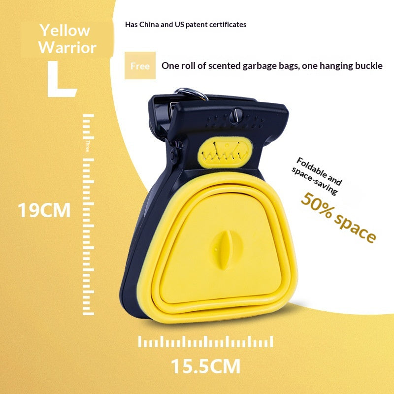 Pet Poop Scooper Outdoor Portable Foldable with Hanging Buckle Trash Bag Poop Shovel Tool Dog Poop Scooper