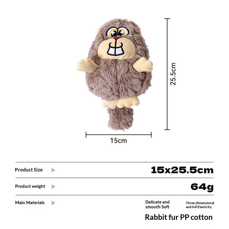 [Pet-Animal Series Dog Toy] Dog Toy Plush Sound-Making Self-Entertainment Artifact Durable Chew-Resistant