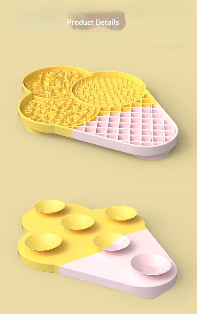 Pet Silicone Lick Mat Wet Food Nutritional Paste Slow Feeder Mat Dog Cat Interactive Fun Lick Pad