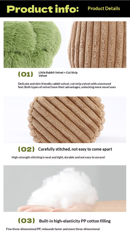 Pet Dog Toy Durable Chew Rope Knot Toy Sound-Making Boredom-Relief Artifact Creative Vegetable Dog Toy