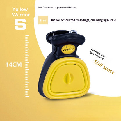 Pet Poop Scooper Outdoor Portable Foldable with Hanging Buckle Trash Bag Poop Shovel Tool Dog Poop Scooper