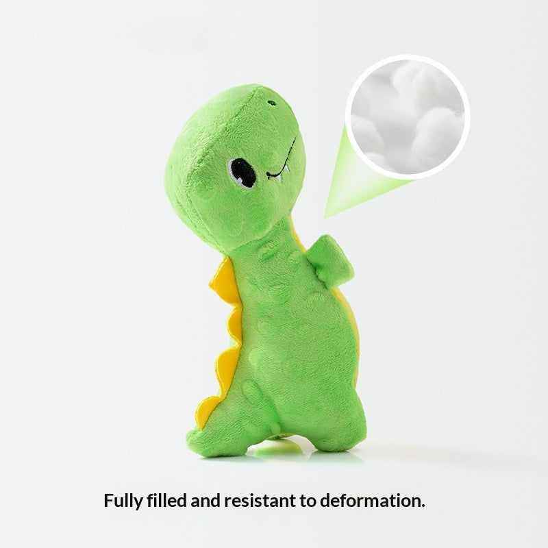 [Dinosaur Family Series Dog Toys] Plush Teddy Small and Medium-sized Dog Teething Sound Artifact
