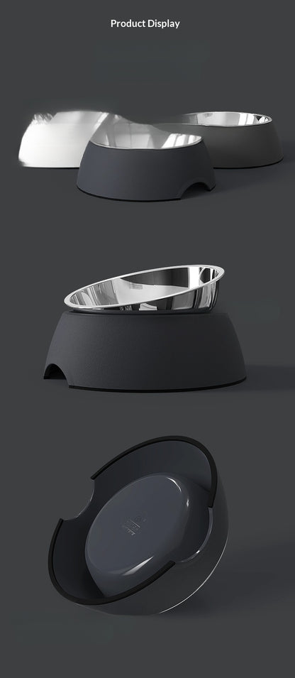 Dog Bowl Cat Bowl Dog Bowl Stainless Steel Double Layer Pet Bowl Dog Cat Pet Supplies Bowl Pet Rice Bowl Food Bowl