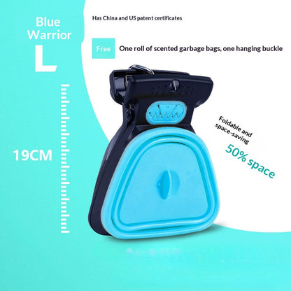 Pet Poop Scooper Outdoor Portable Foldable with Hanging Buckle Trash Bag Poop Shovel Tool Dog Poop Scooper