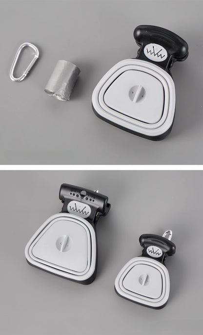 Pet Poop Scooper Outdoor Portable Foldable with Hanging Buckle Trash Bag Poop Shovel Tool Dog Poop Scooper