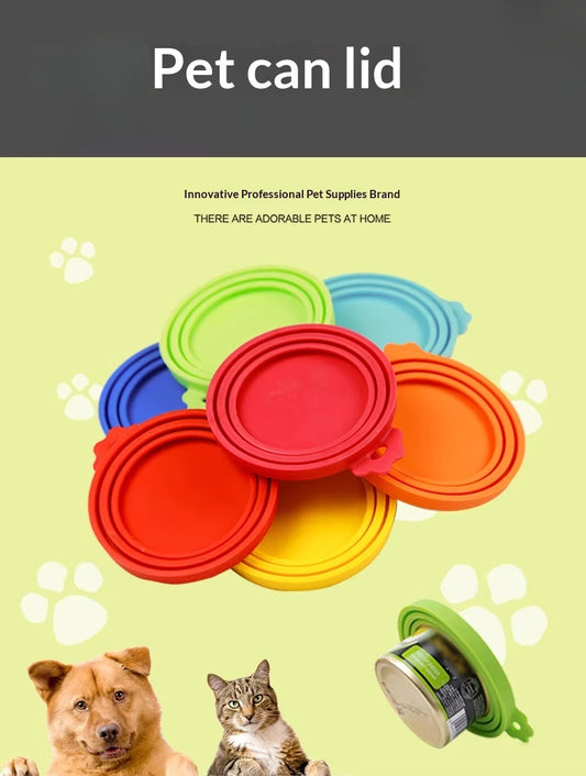 Pet Can Lid Sealing Fresh-keeping Silicone Lid Cat Dog Pet Supplies Dog Cat Wet Food Sealing Lid