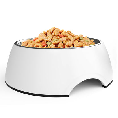 Pet Bowl Dog Bowl Cat Bowl Pet Supplies Dog Food Bowl Cat Bowl Melamine Stainless Steel Dog Bowl Classic Round Bowl