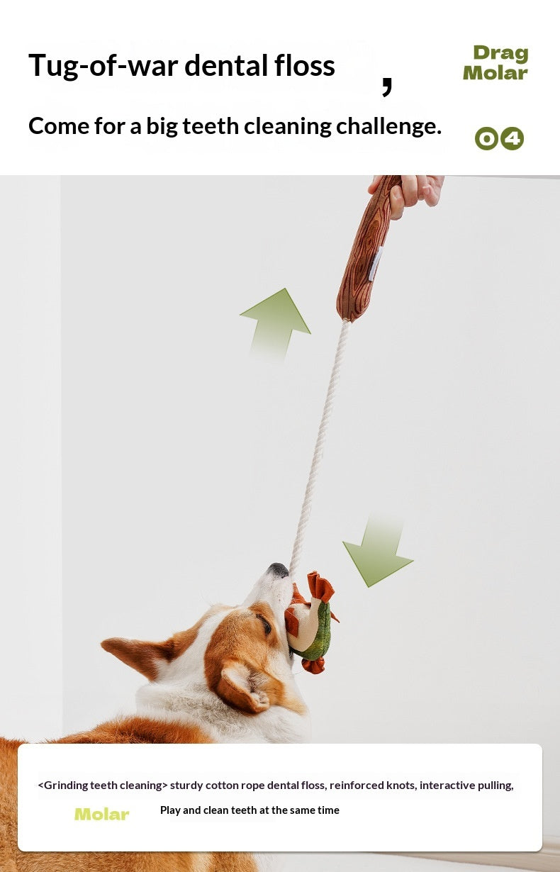 [Pet_Dog Teaser Stick] Dog Toy Chew Sound Puppy Boredom Relief Self-Entertainment Artifact Puppy Supplies