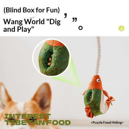 [Pet_Dog Teaser Stick] Dog Toy Chew Sound Puppy Boredom Relief Self-Entertainment Artifact Puppy Supplies