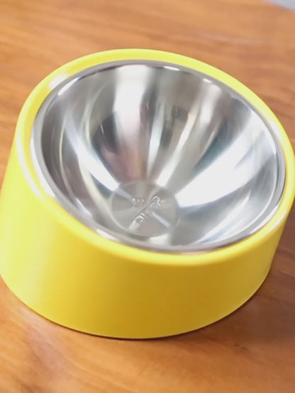 Tilt Dog Bowl Cat Bowl Pet Supplies Stainless Steel Double Layer Dog Bowl Cat Bowl Dog Cat Food Bowl Dog Pet Bowl