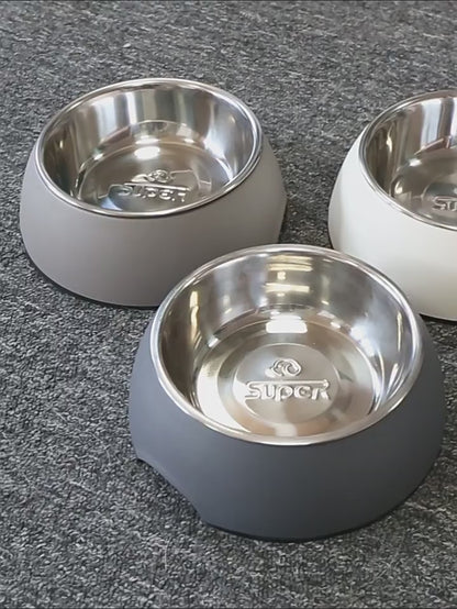Dog Bowl Cat Bowl Dog Bowl Stainless Steel Double Layer Pet Bowl Dog Cat Pet Supplies Bowl Pet Rice Bowl Food Bowl